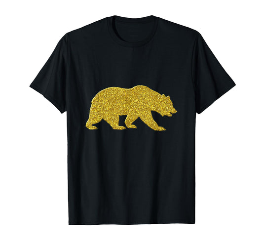 Bear Vintage Golden Retro Animal Symbol T-Shirt