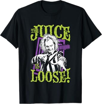 Beetlejuice Beetlejuice The Juice Is Loose! Big Chest Poster T-Shirt