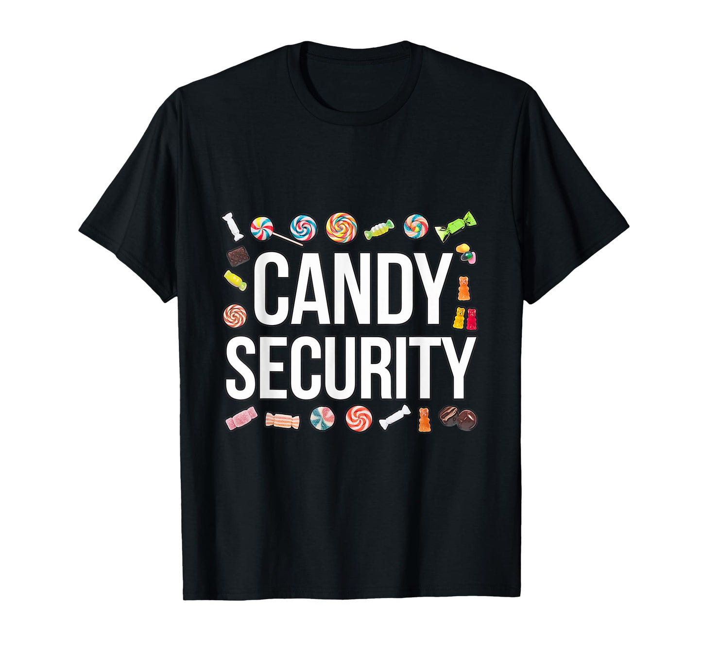 Candy security Party Halloween Trick Or Treat T-Shirt