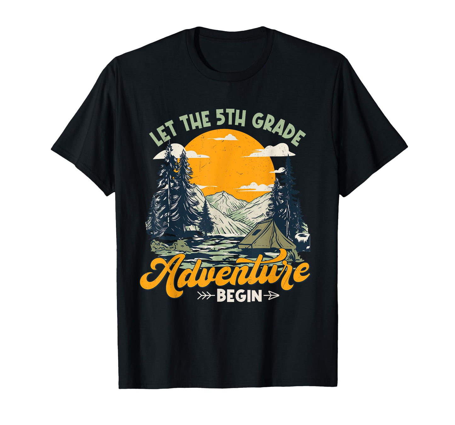 Let get 5th grade adventure begin boys girls back to school T-Shirt