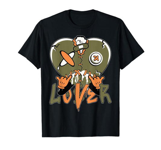 Loser Lover Drip Heart Olive Green 5s Matching For Men Women T-Shirt