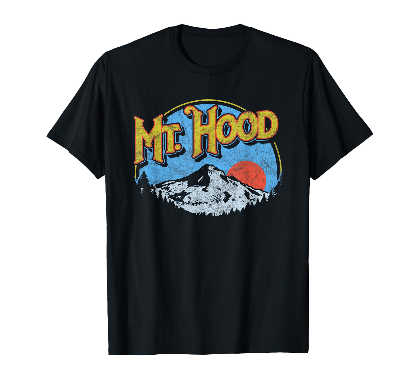Vintage Mt Hood Oregon Nature & Outdoors Retro Graphic T-Shirt