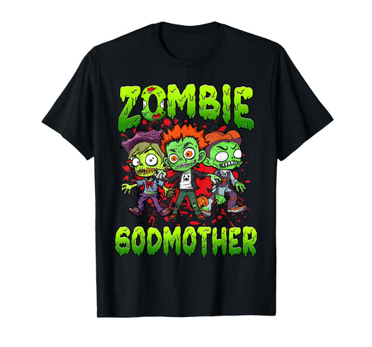 Zombie Godmother Halloween Costume Family Matching T-Shirt