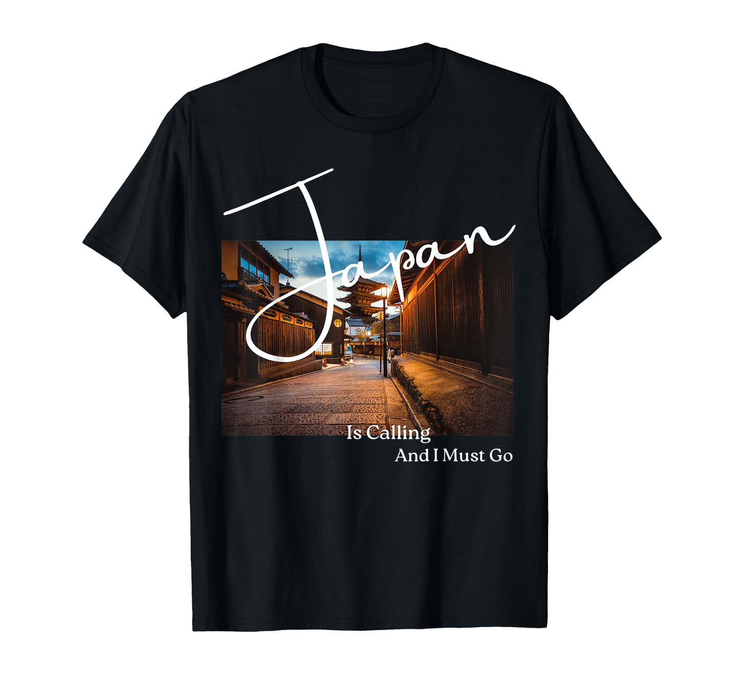 Japan is Calling and I must go Kyoto Temple Photo, Aesthetic T-Shirt