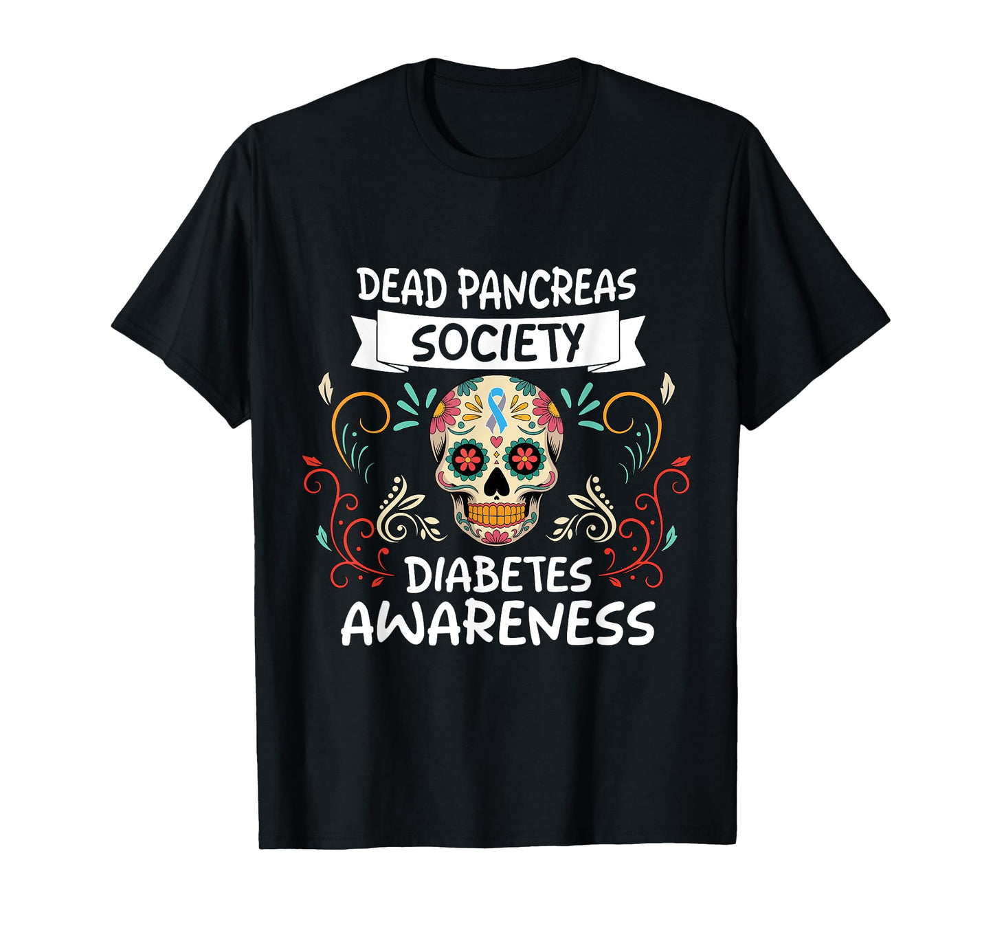 Dead Pancreas Society Diabetes Awareness Halloween T-Shirt