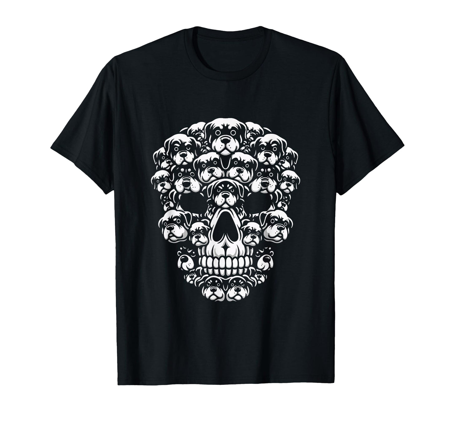 Group Rottweilers As Halloween Skull Costume Dog Owner Lover T-Shirt
