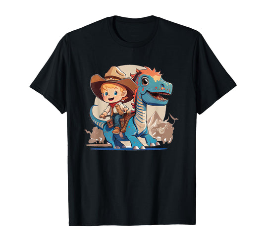 Dino Cowboy Dinosaur Rodeo Rider Nursery T-Shirt
