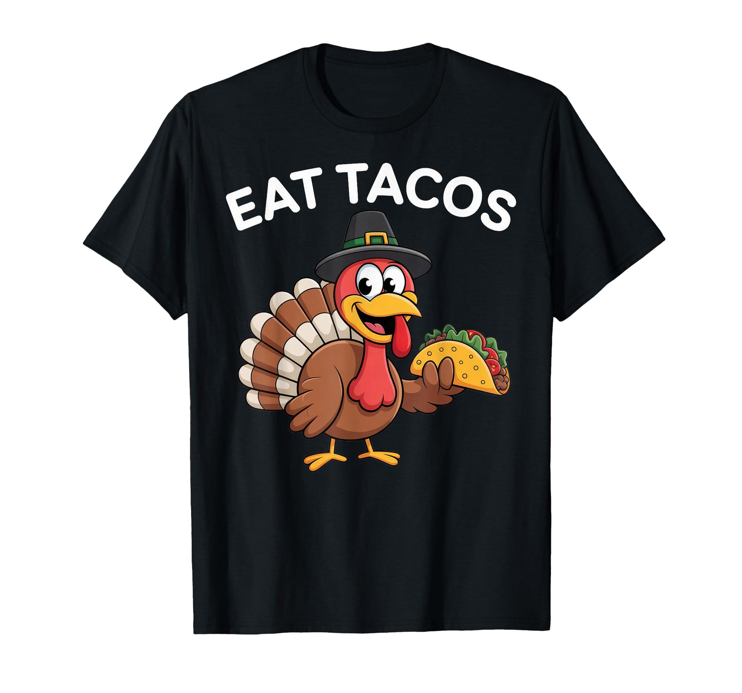 Funny Thanksgiving Turkey Eat Tacos Mexican Thanksgiving Fun T-Shirt