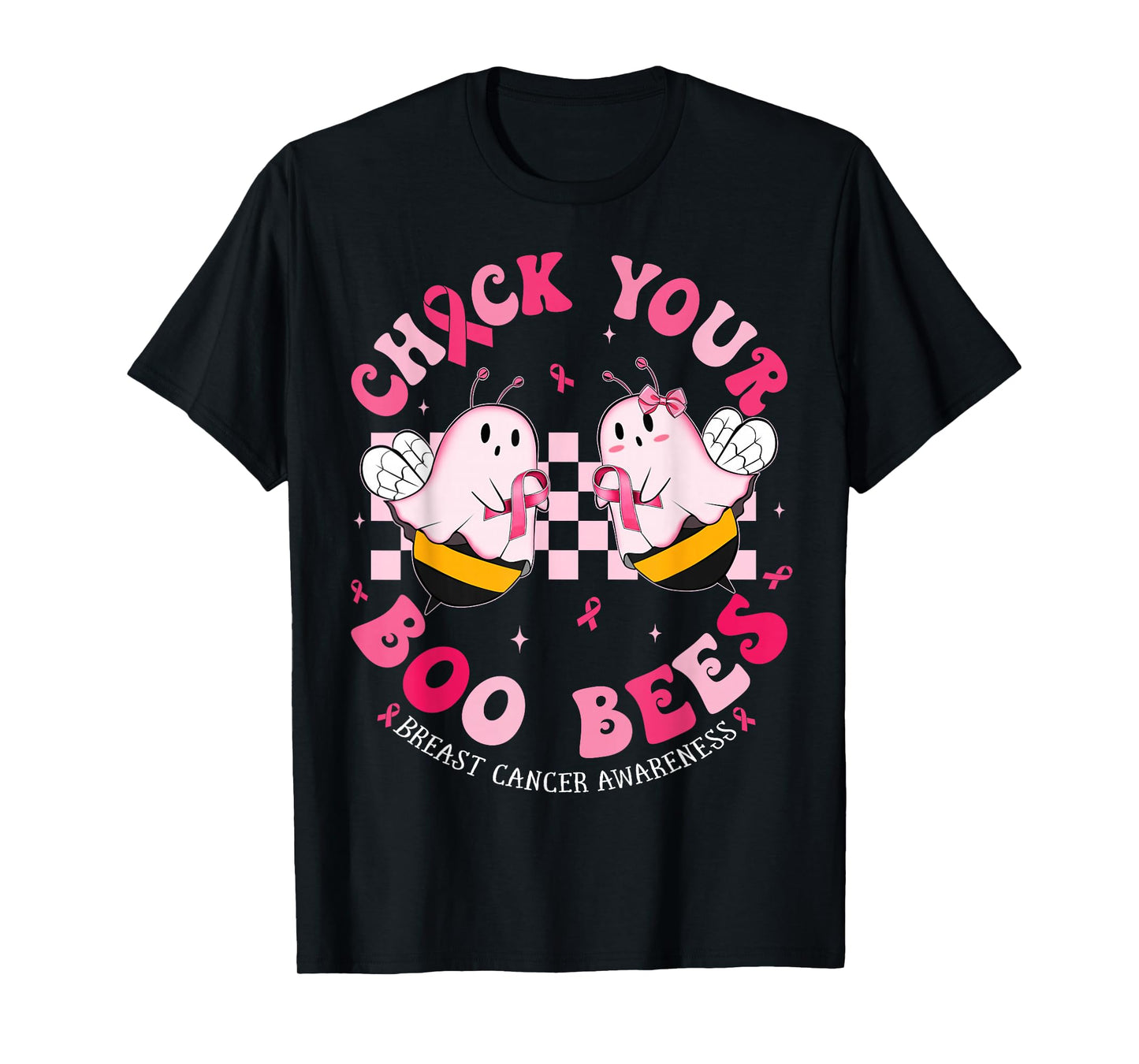 Funny Breast Cancer Awareness Halloween Shirts Women Support T-Shirt
