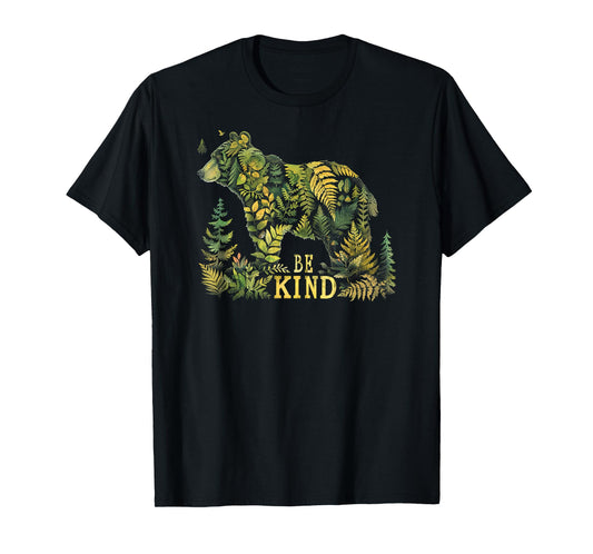 Be Kind / Nature Bear Graphic / Vintage Men Women's Graphic T-Shirt