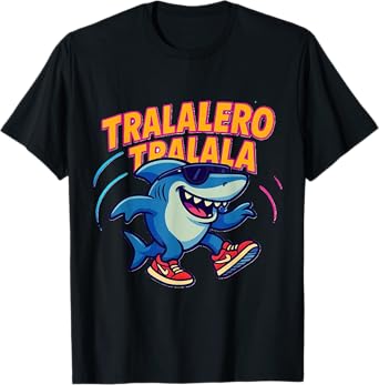 Brainrot Shark Sunglass Italian Tralalero Tralala T-Shirt