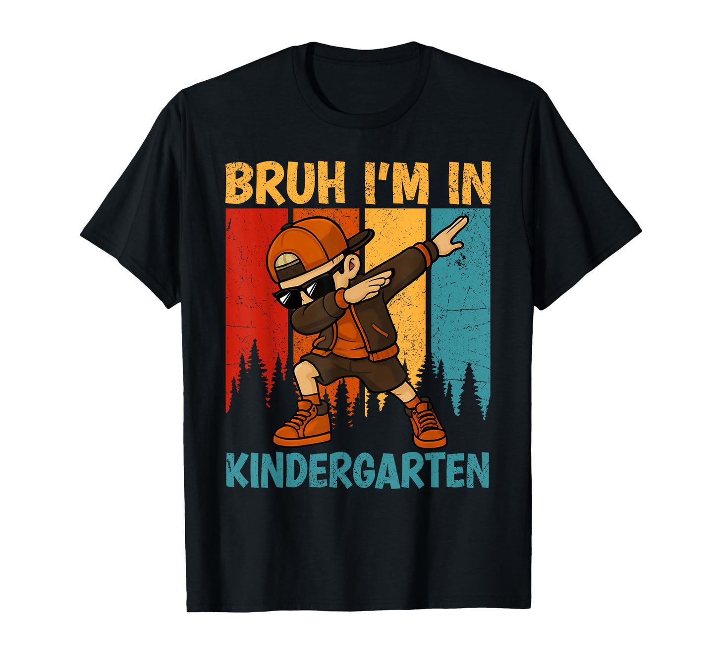 Bruh I'm In Kindergarten Kindergarten Dabbing Boy Student T-Shirt
