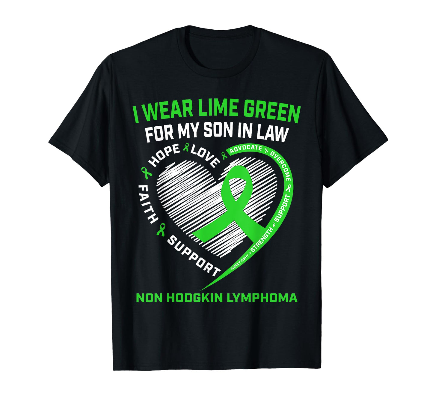 Non Hodgkins Lymphoma Cancer Awareness Shirt Son In Law T-Shirt
