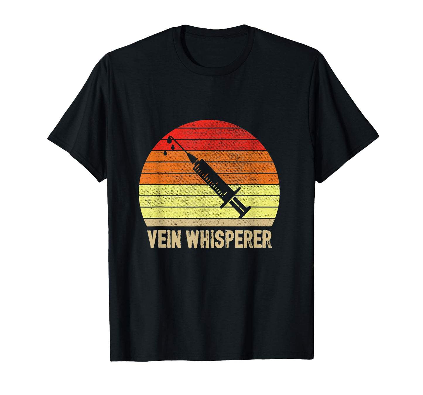 Retro Phlebotomist Vein Whisperer Medical Nurse Phlebotomy T-Shirt