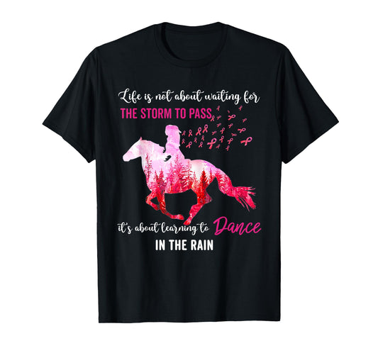 Breast Cancer Awareness I Am The Storm Horse Survivor T-Shirt