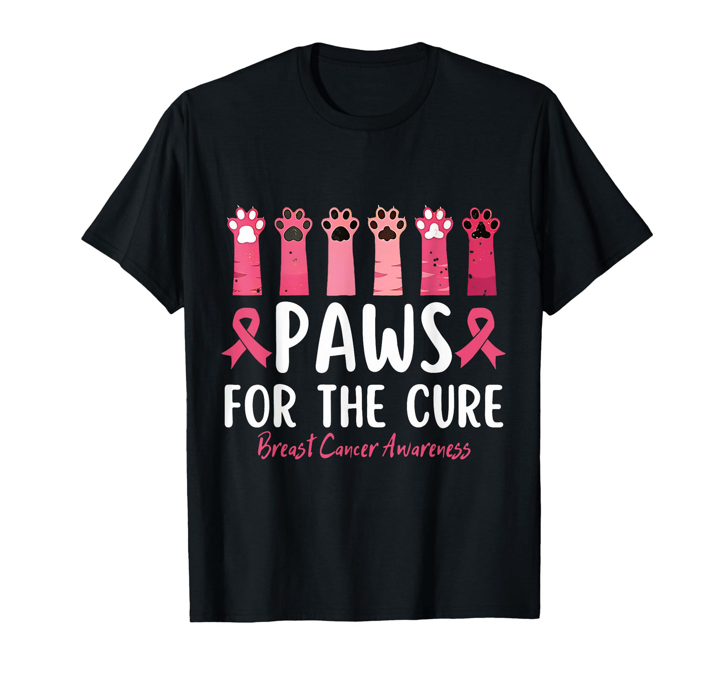 Paws For The Cure Breast Cancer Awareness T-Shirt