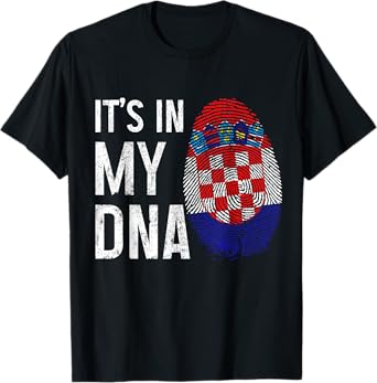 Croatia It's In My DNA Croatian Flag Pride Heritage T-Shirt