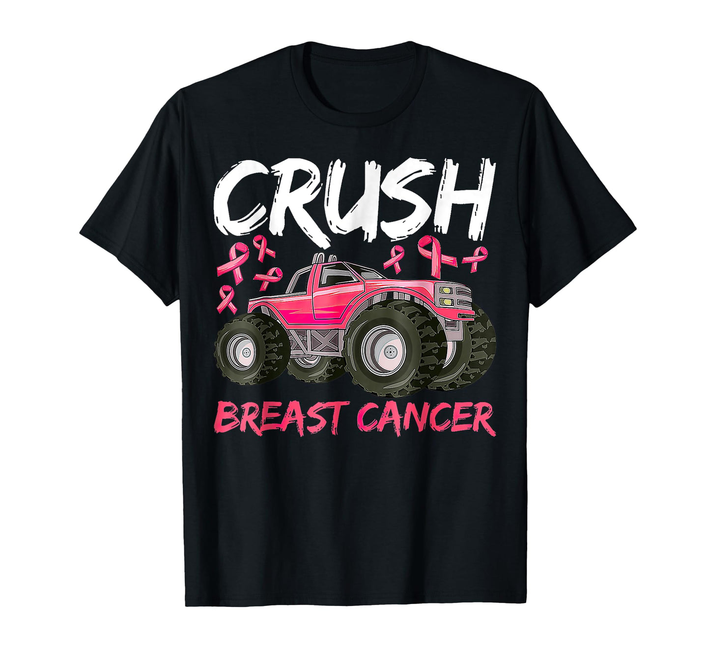 Crush Breast Cancer Awareness Truck T-Shirt