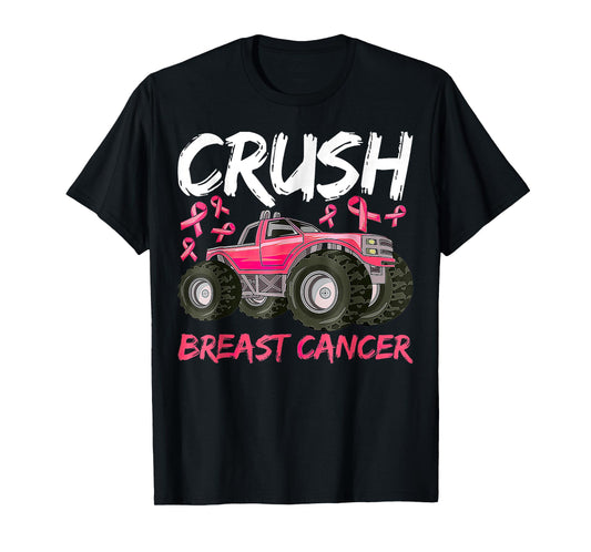 Crush Breast Cancer Awareness Truck T-Shirt