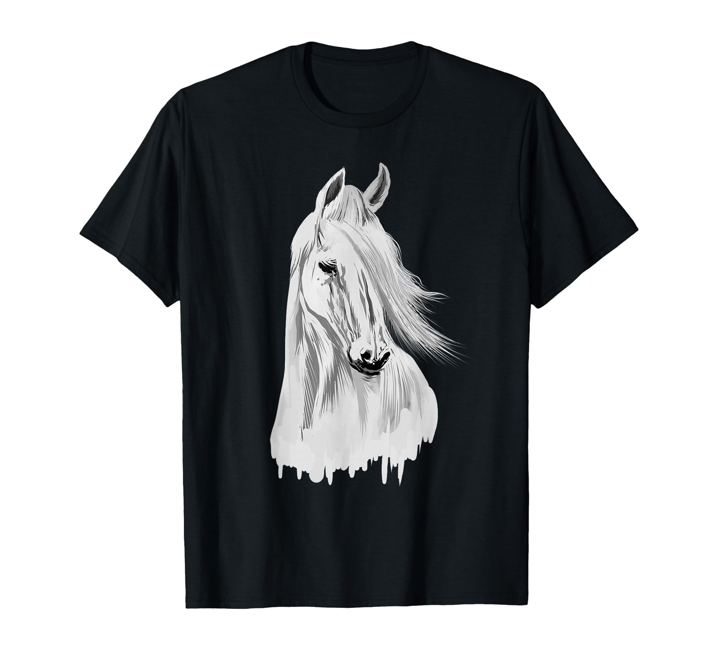 Horse Head Funny Equestrian Animal Lover Gift Men Women Kids T-Shirt