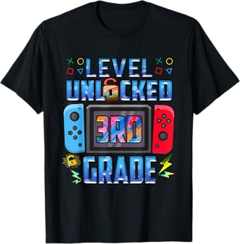 Level 3rd Grade Unlocked Back To School First Day Boys Girls T-Shirt
