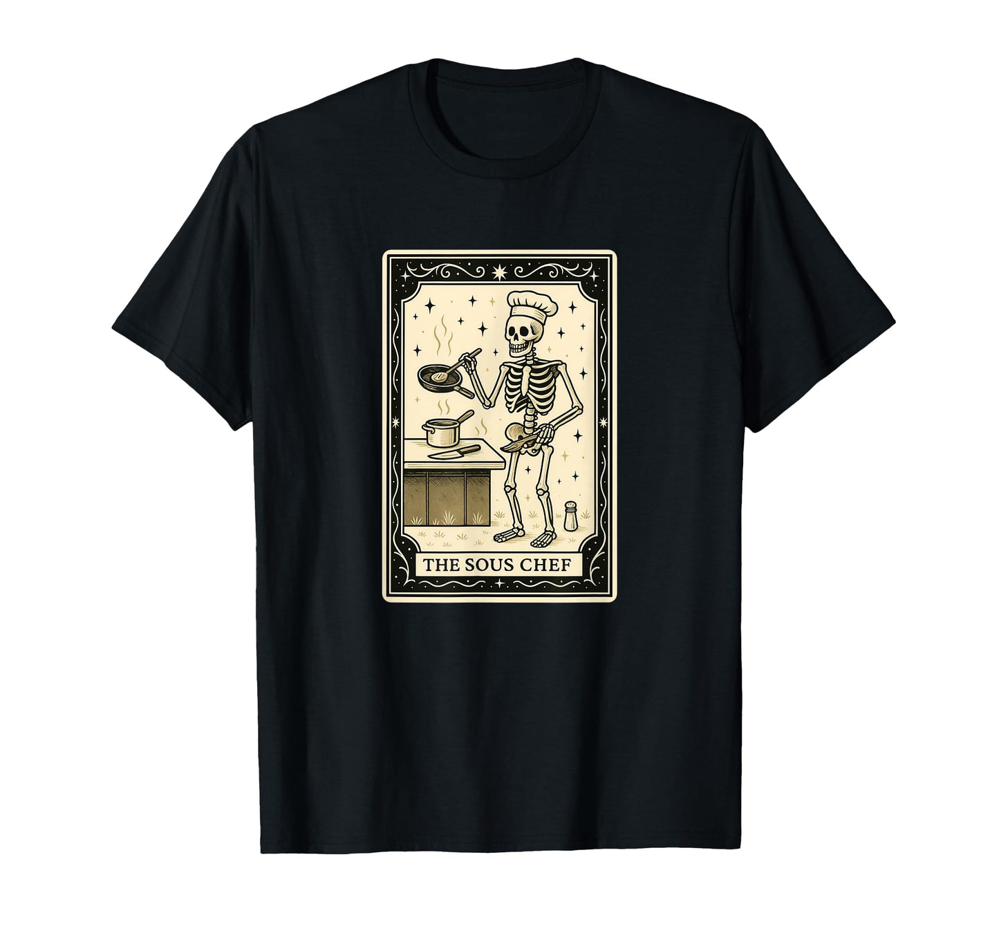 The Sous Chef Tarot Card Halloween Spooky Cook Cooking T-Shirt
