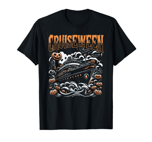 Cruising Designs By MCG.Co Cruiseween Black Unisex-Adults & Kids Halloween T-Shirt