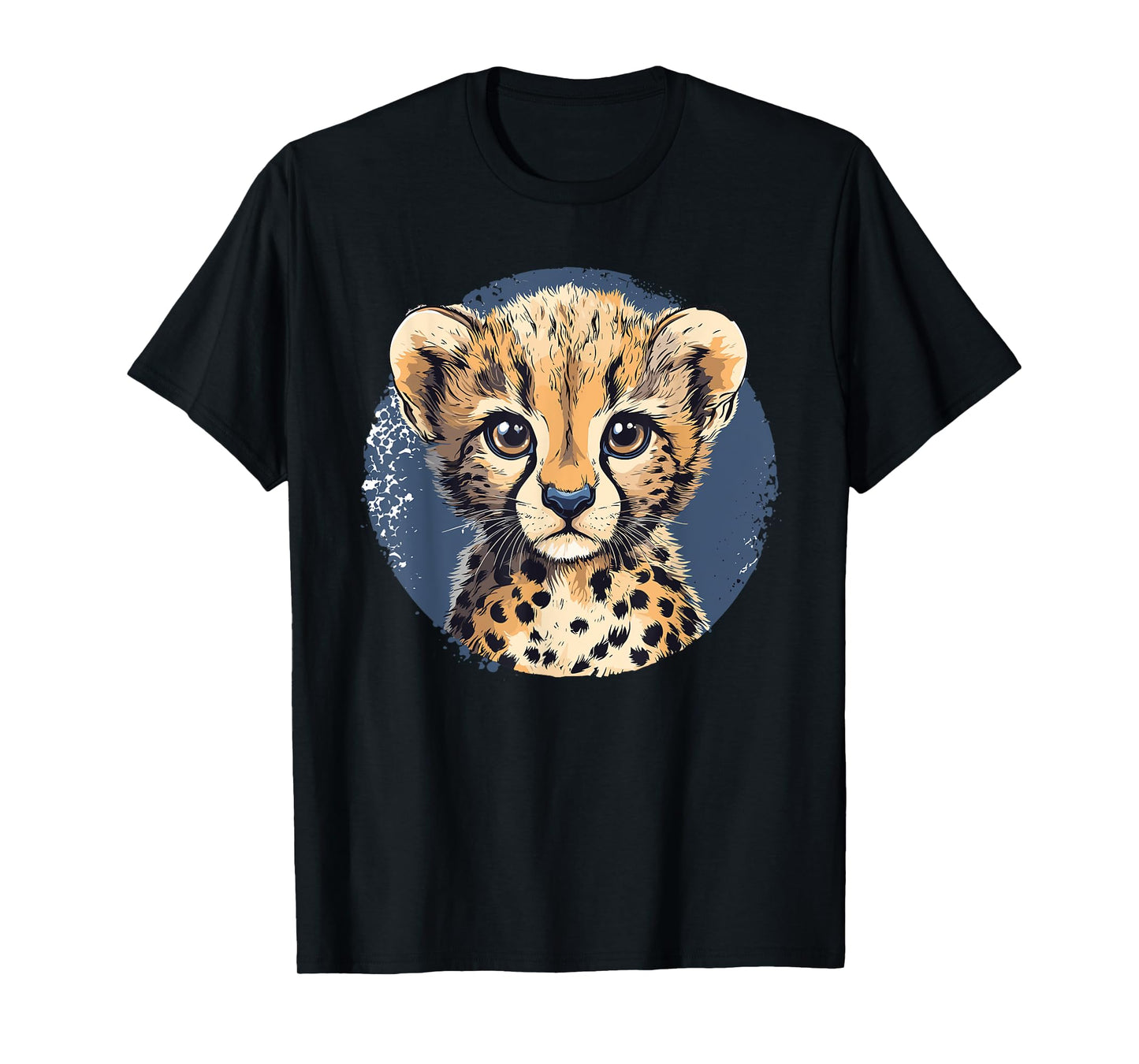 Cheetah Cub Face Animal Wildlife Portrait T-Shirt