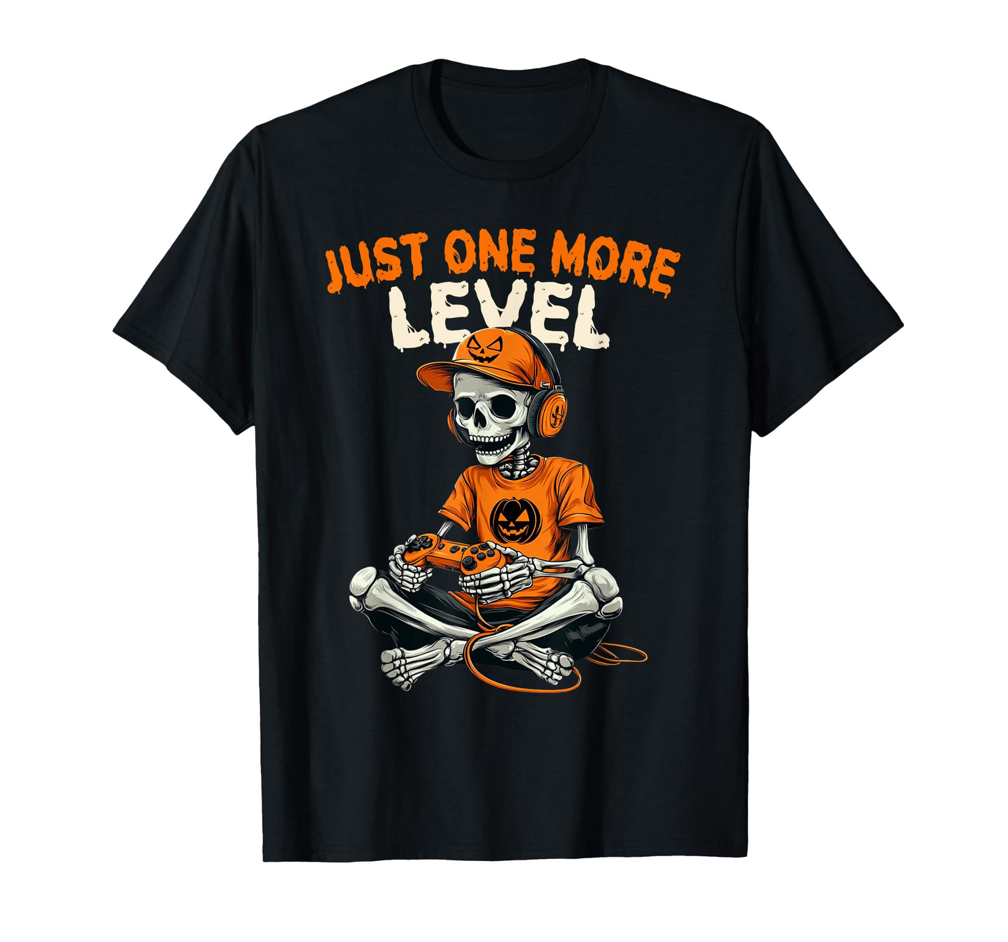 Funny Video Game Halloween Skeleton Gamer T-Shirt
