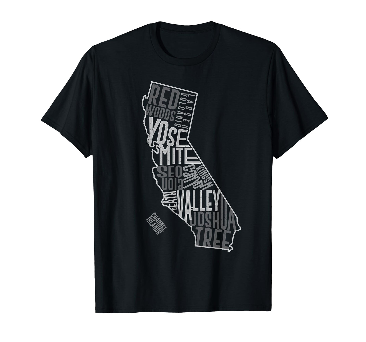 California National Parks Shirt Vintage Cali Parks Map Tee