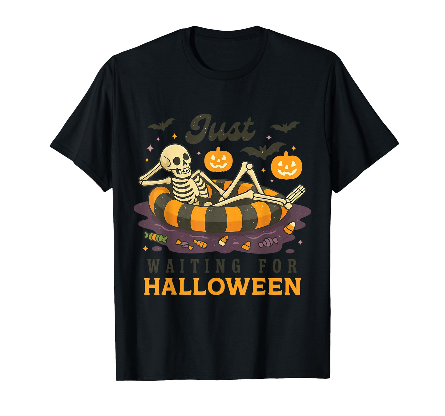 Just Waiting for Halloween Summerween Shirt T-Shirt