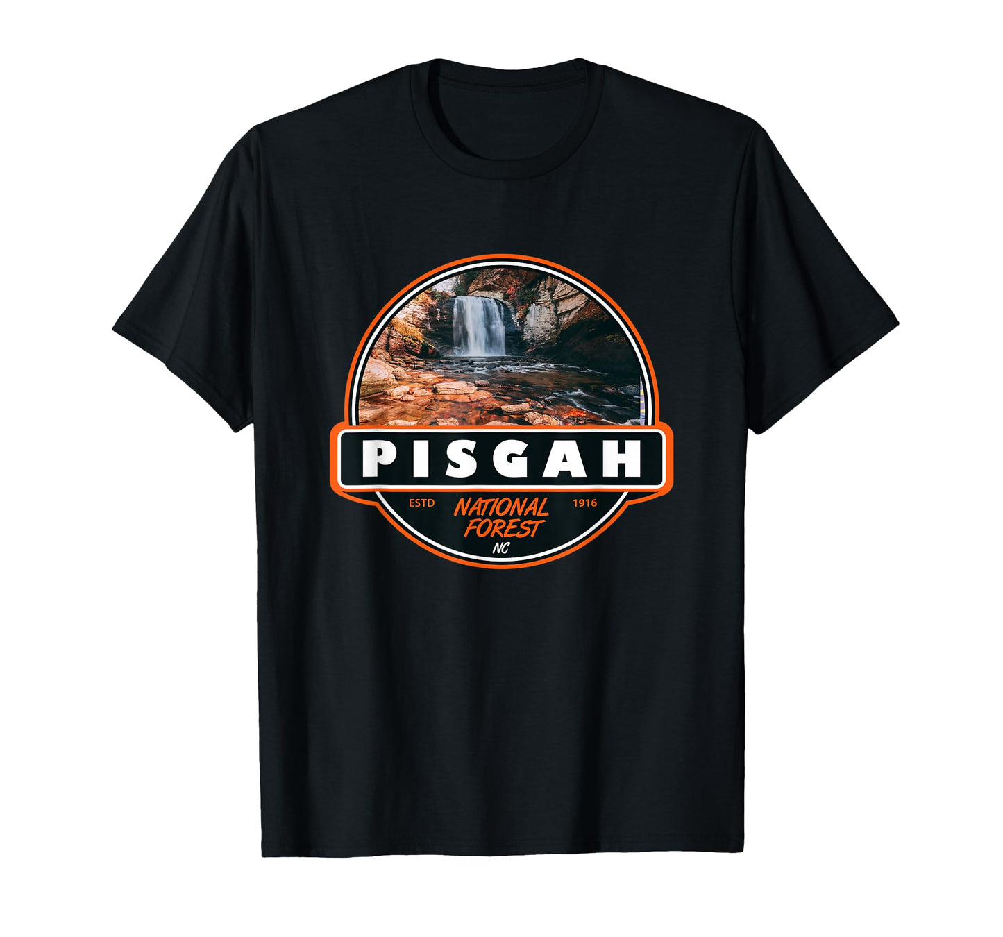 Pisgah National Forest North Carolina Badge T-Shirt