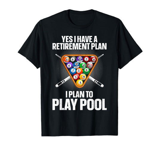 Cool Pool Design For Men Women Billiards Lover Pool Player T-Shirt