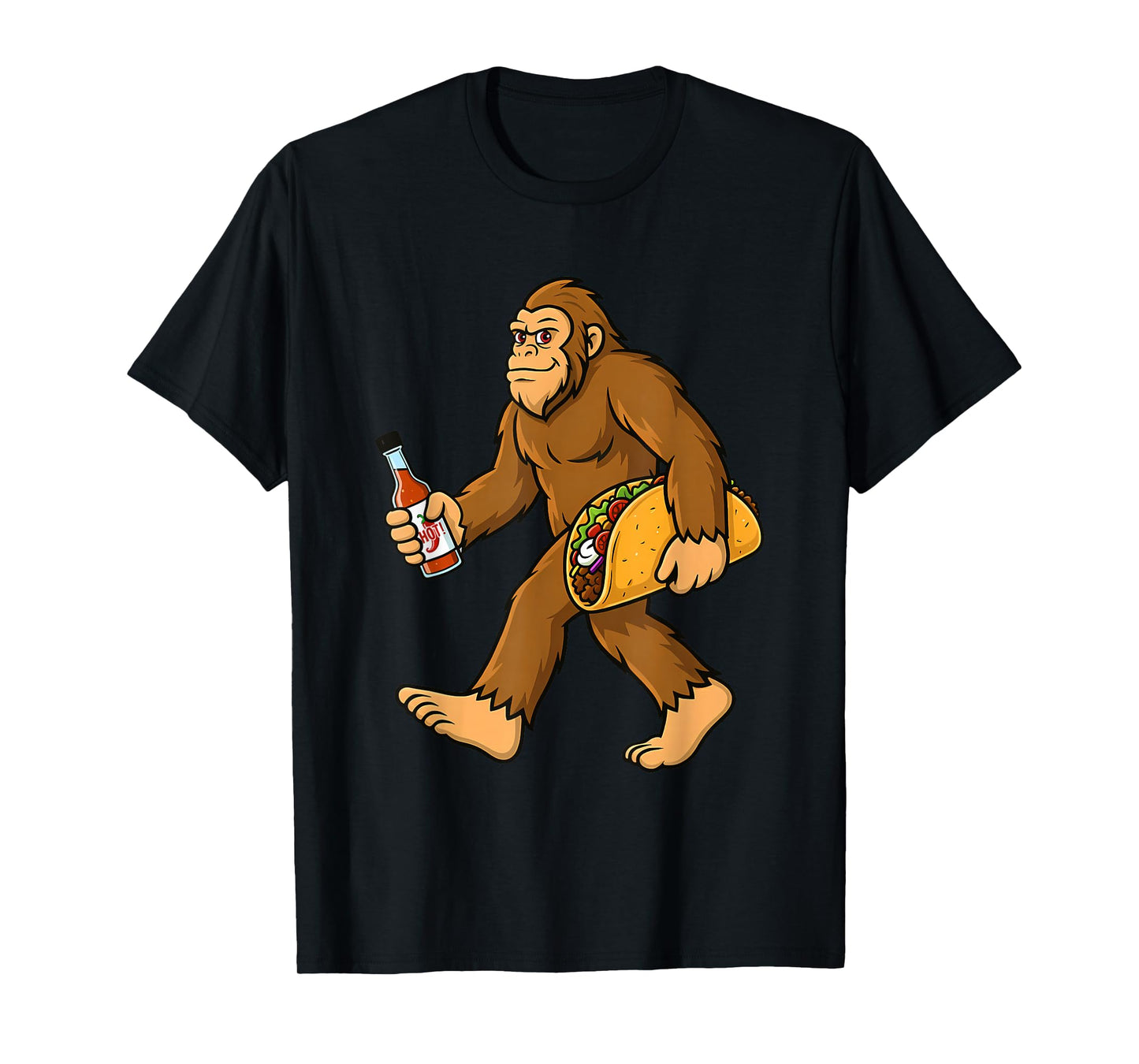Bigfoot Taco Lover Sasquatch Cinco De Mayo Mexican Food T-Shirt