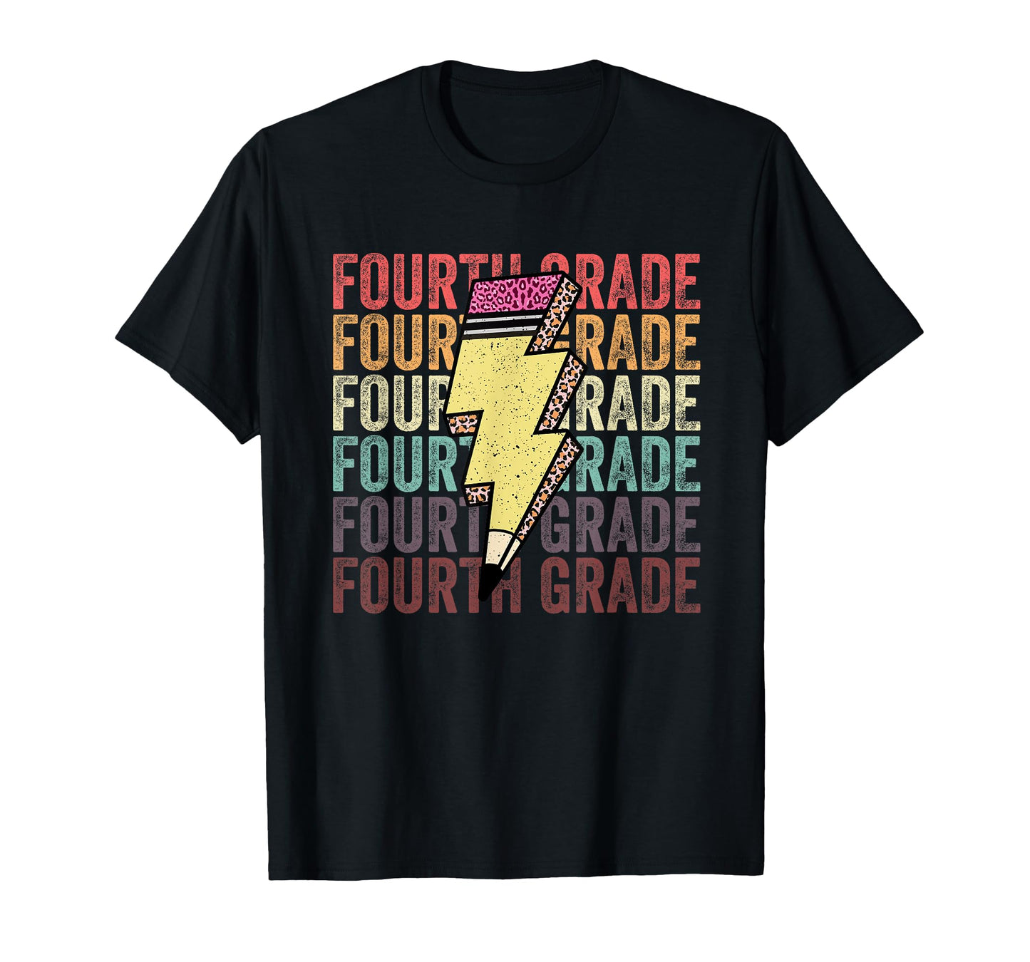 Fourth Grade Lightning Bolt Pencil 1st Day Of 4th Grade T-Shirt