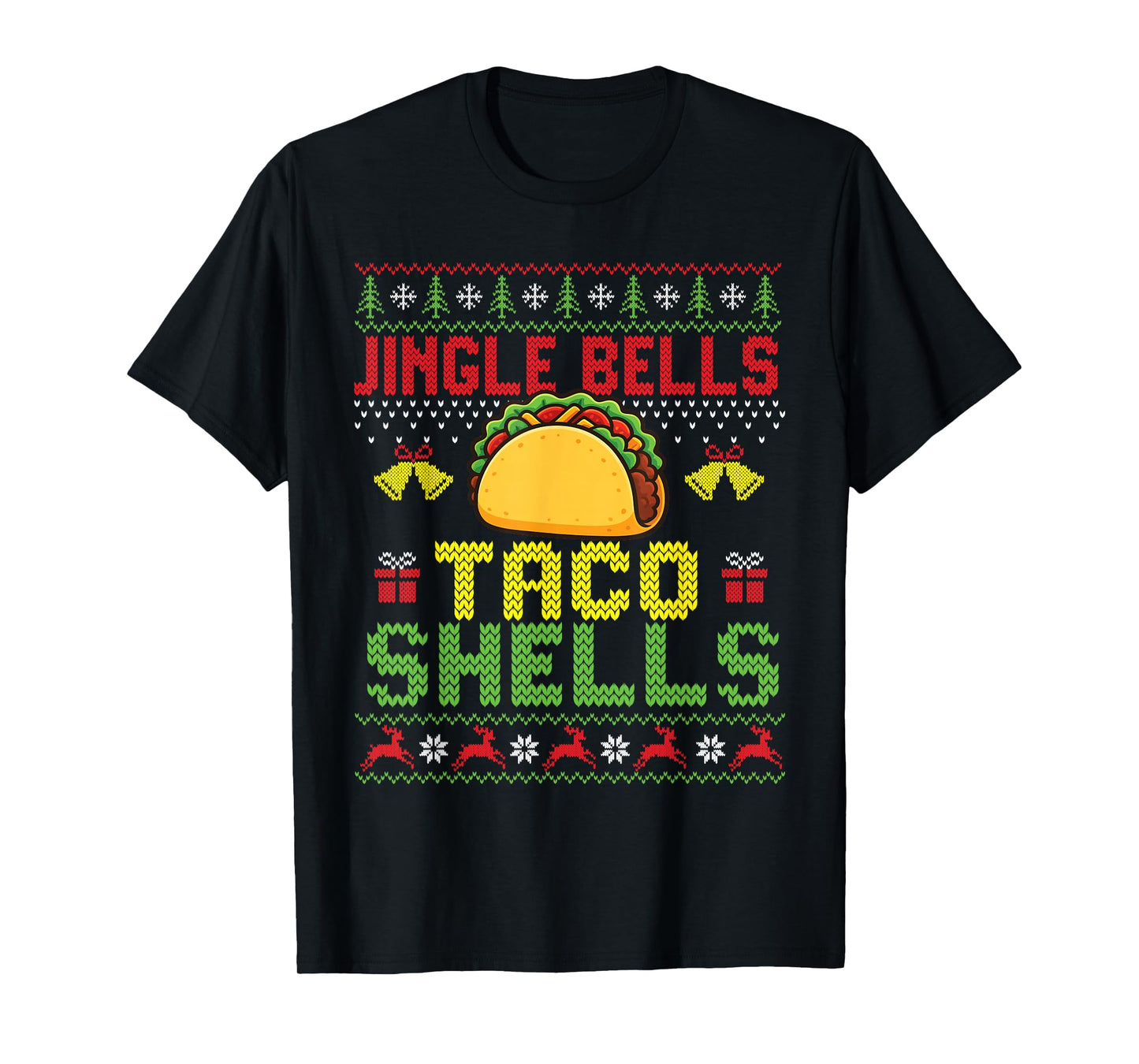 Jingle Bells Taco Shells - Taco Lover Mexican Food Xmas T-Shirt