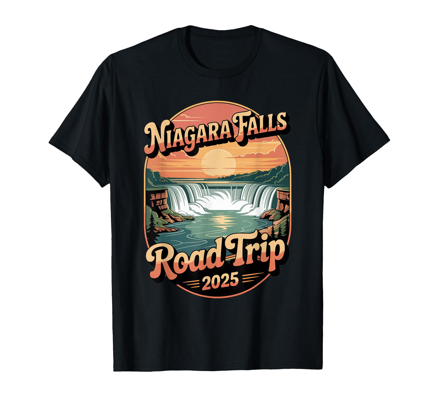 Niagara Falls Road Trip 2025 Summer Vacation Souvenir T-Shirt