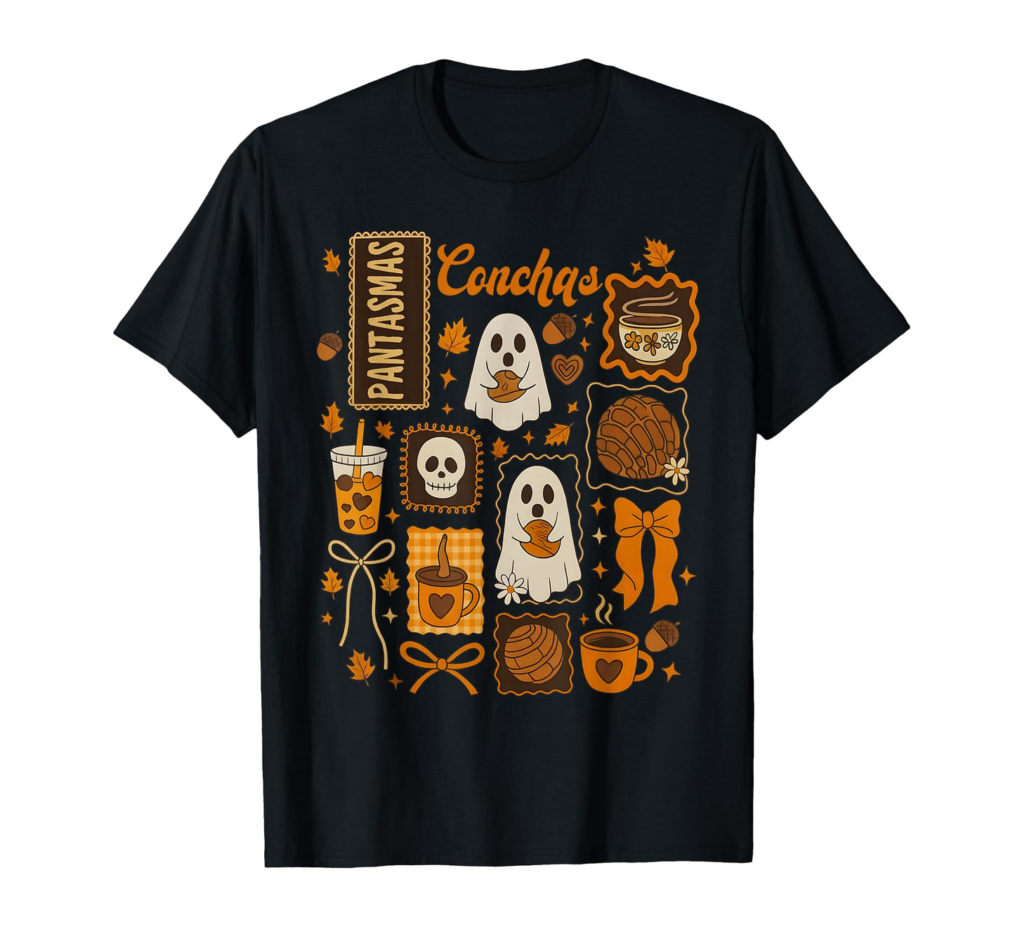 Spooky Conchas, Pantasmas Spanish Halloween, Spooky Latina T-Shirt