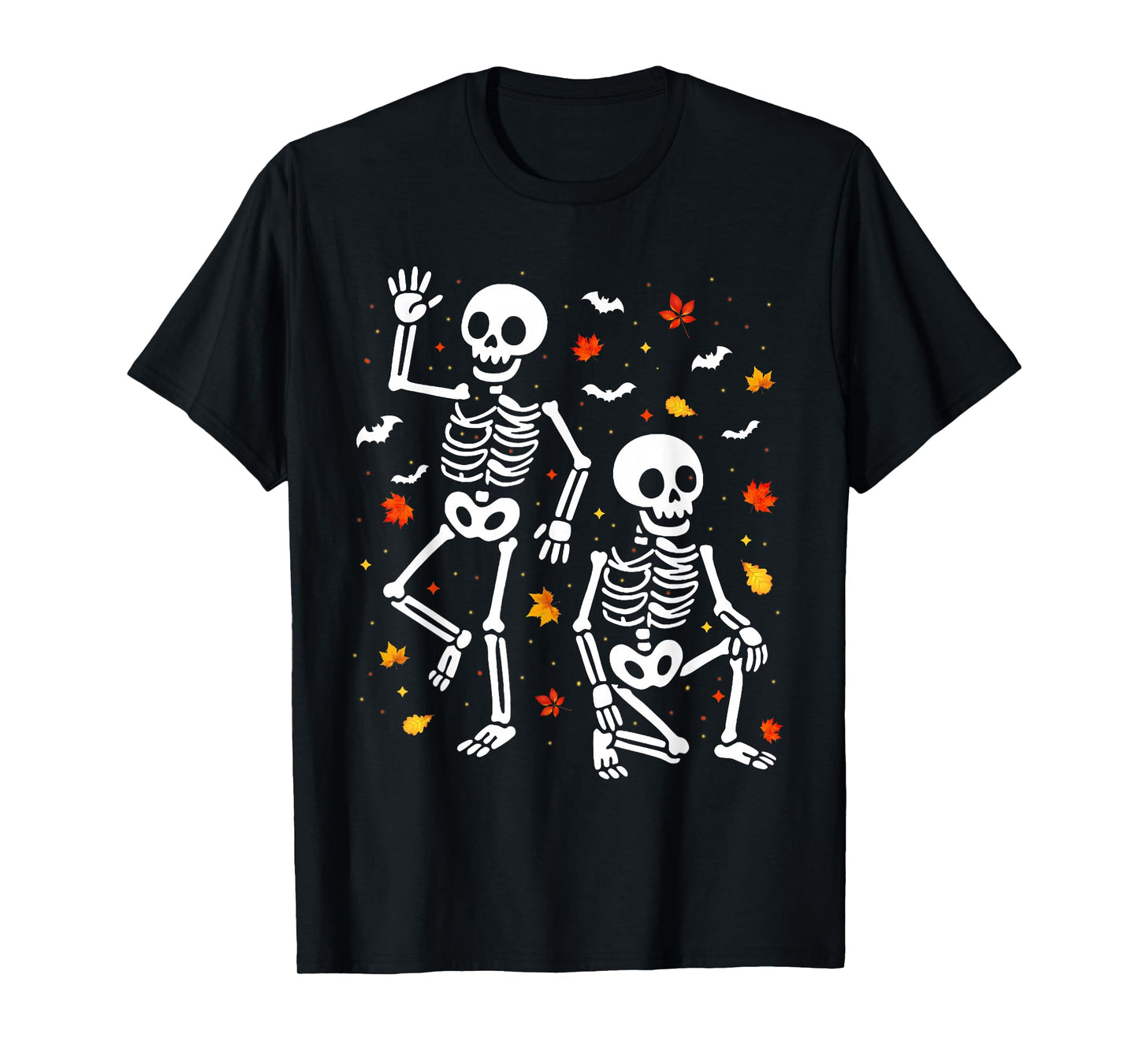 Halloween Party Skeletons Spooky Funny Party Pijama Matching T-Shirt