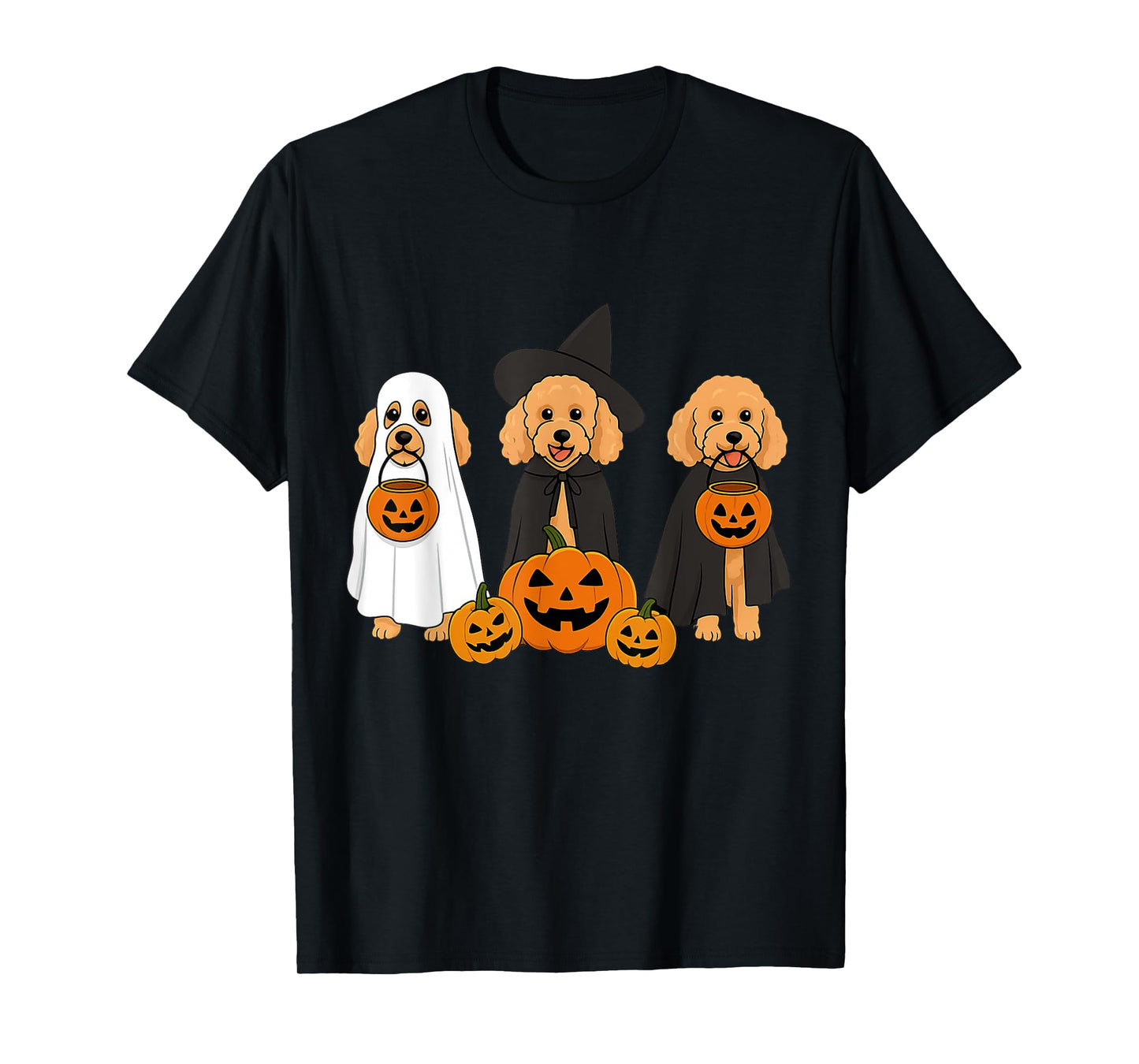 Ghost and Witch Pembroke Welsh Corgi Halloween for Women T-Shirt