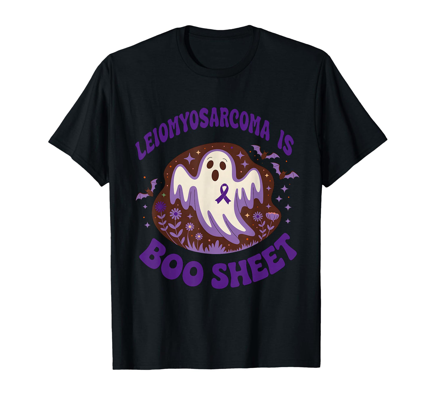 Leiomyosarcoma Awareness Boo Sheet Funny Ghost Halloween T-Shirt