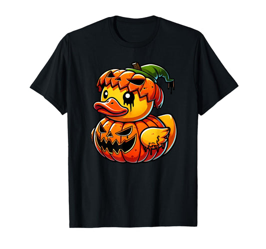 Funny Duck Pumpkin Halloween Costume Boys Girls Kids T-Shirt