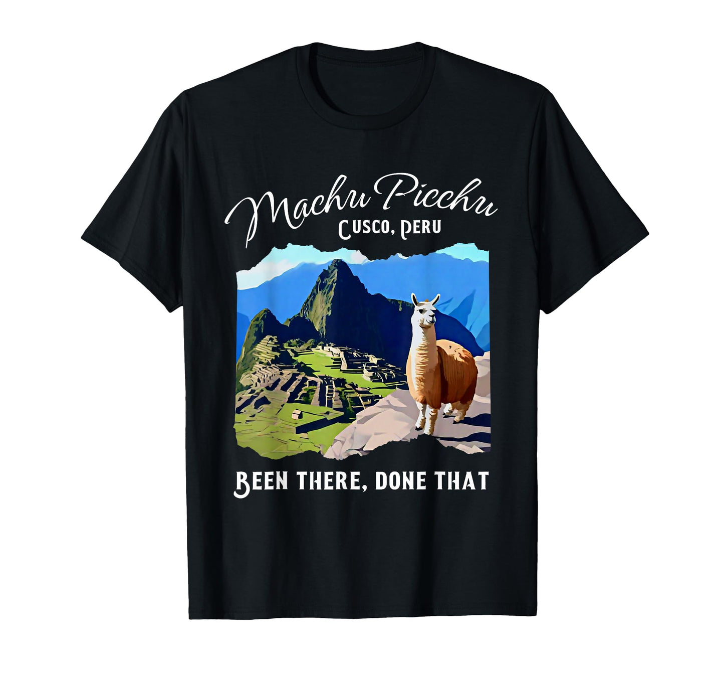 Peru Cusco Llama Souvenir Machu Picchu T-Shirt
