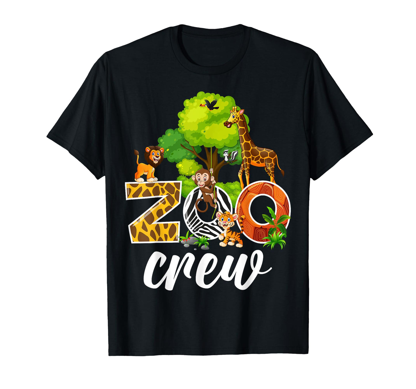 Zoo Keeper Safari Wildlife Jungle Animals Zoo Crew T-Shirt