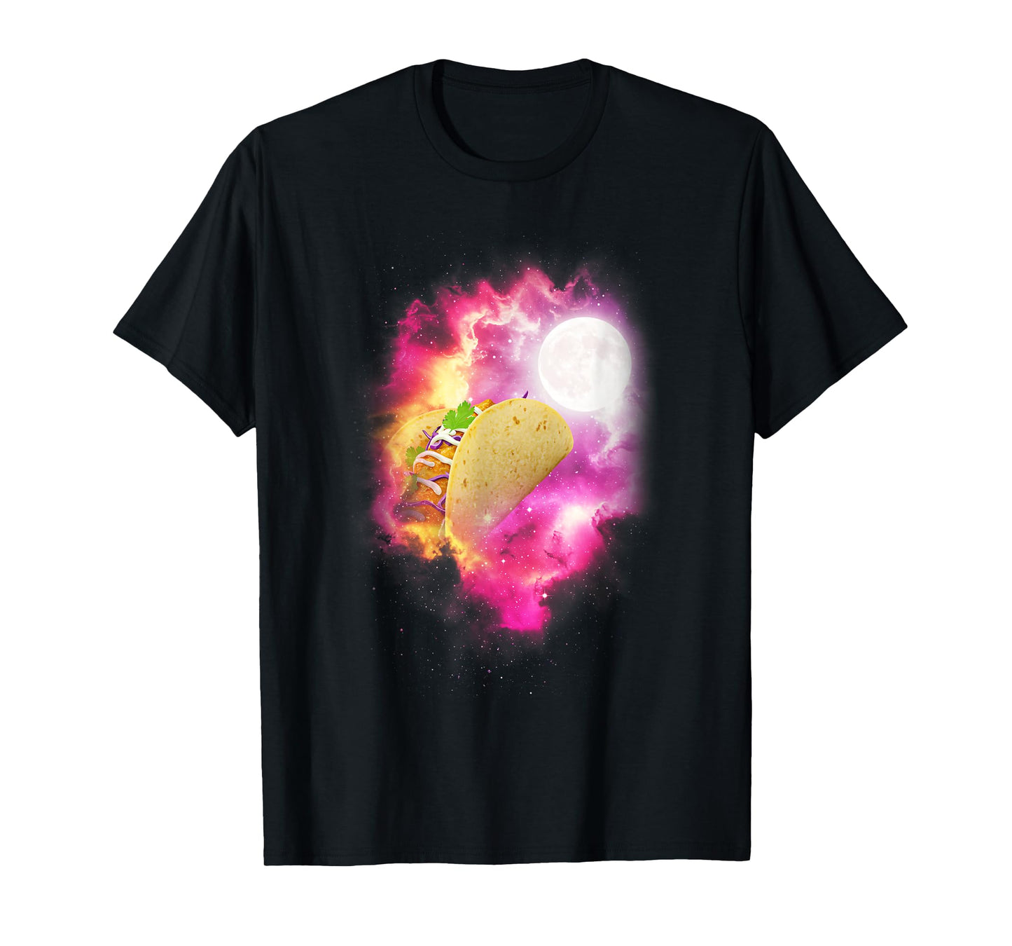 One Taco Howling at The Moon Pink Moon Taco Lover T-Shirt