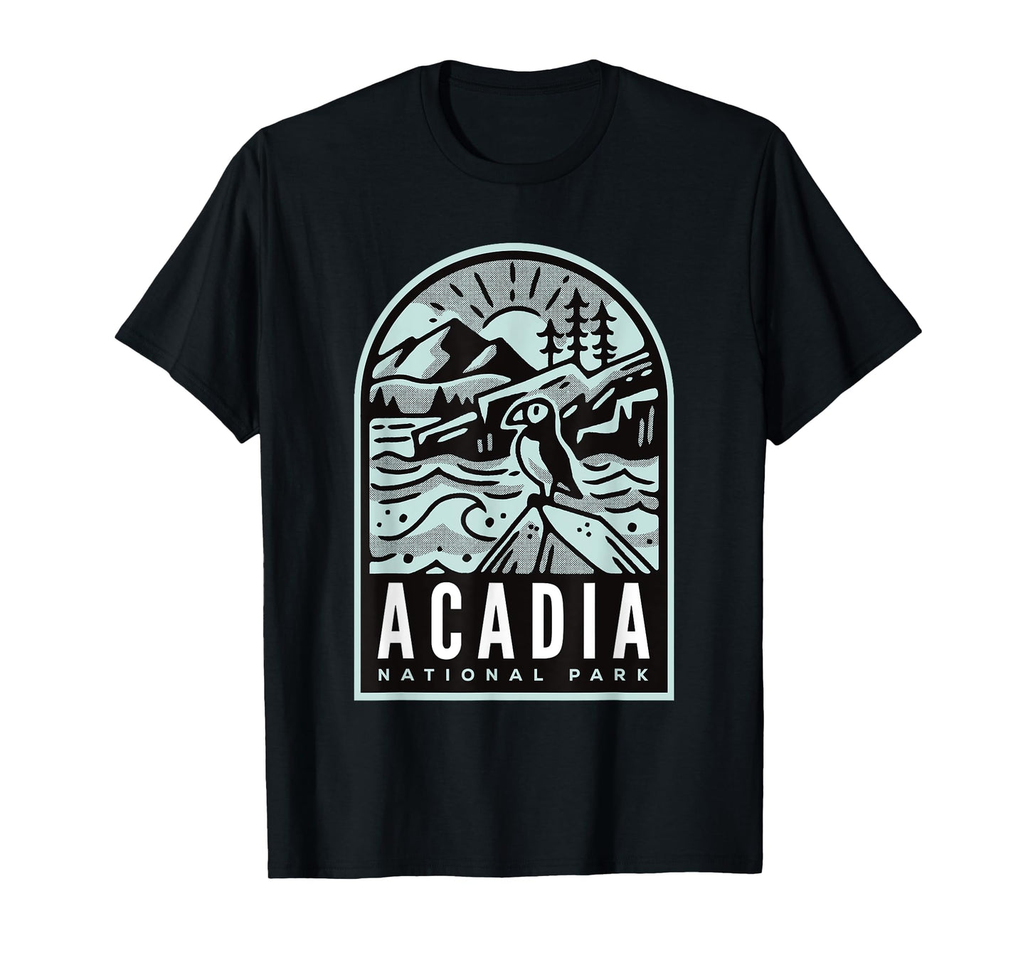 Acadia National Park Vintage Puffin T-Shirt