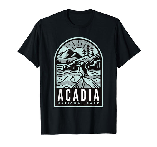 Acadia National Park Vintage Puffin T-Shirt