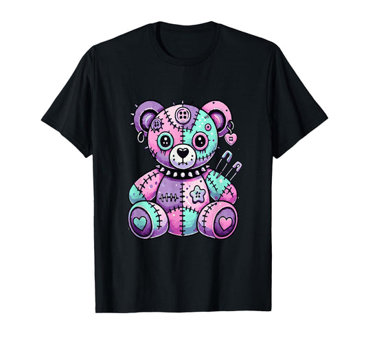 Cute Pastel Goth Aesthetic Kawaii Creepy Teddy Bear T-Shirt