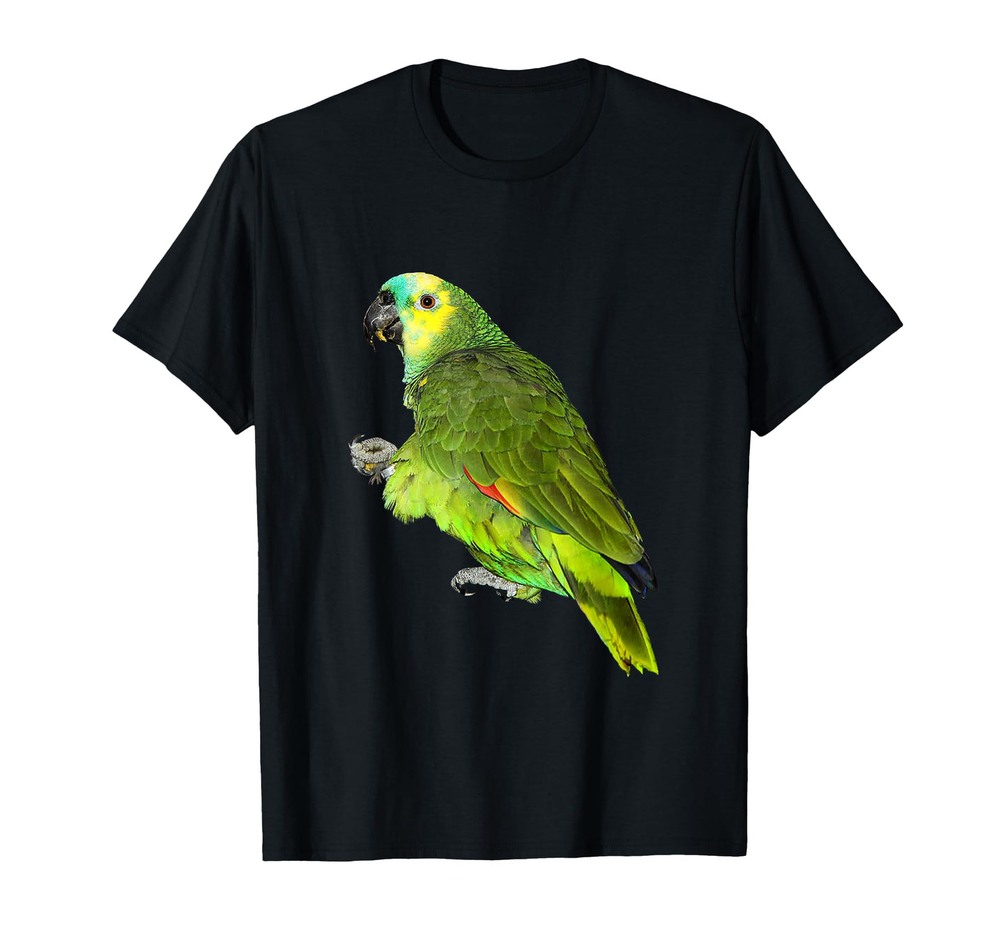 Art Attack Green Parrot T-Shirt, Kids, Unisex, Short Sleeve, Small