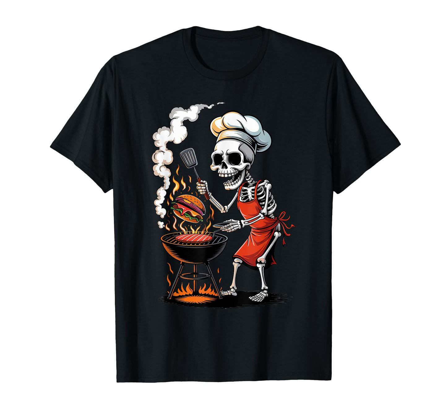 Halloween Skeleton BBQ Grilling Funny Costume Trick or Treat T-Shirt
